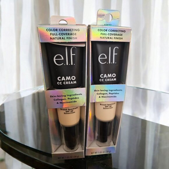 E.L.F. Camo CC Cream SPF 30 Color Correcting Full-Coverage Natural Finish (2) - Picture 1 of 3